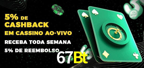 Promoções do cassino ao Vivo 67Bt